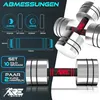 RE:SPORT® 2er Hanteln Set aus massivem Stahl Rot 2 x 10kg | Produktbild-Vorschau 2