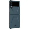 A blue Samsung Galaxy Z Flip 3 phone case with a UAG logo on a white background. Produktbild-Vorschau