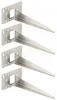 Novatool 4 x Gartenspies 10 x 6 x 18 cm Edelstahl Profi Produktbild-Vorschau 1