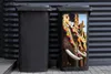 MuchoWow® Mülltonnenaufkleber Elefantenparade 38x80 cm - Produktbild-Vorschau 2