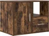 A product shot of a wooden cabinet with a drawer and open shelving. Náhľad obrázku produktu