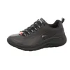 A black Skechers Arch Fit 2.0 women's sneaker is shown from a side angle on a white background. Produktbild-Vorschau