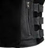Herren Lederweste Bikerweste Custom Motorradweste Schwarz Produktbild-Vorschau 5