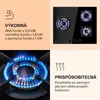 Klarstein Plynový sporák, plynová varná doska, 3 horáky, Náhľad obrázku produktu 4