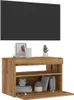 vidaXL TV-Schrank mit LED-Leuchten Artisan-Eiche 60x35x40 Produktbild-Vorschau 2