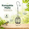 Meisenknödel Halter 4 Stück Metall Vogelfutterspender, Produktbild-Vorschau 7