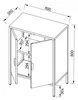 VCM Stahl Kommode | Sideboard mit Drehtüren | Maße ca. H. Produktbild-Vorschau 10