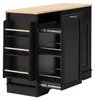 Sideboard 115 cm, 3 Türen, 1 Schublade, ausziehbare Regale, Produktbild-Vorschau 6