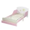 Kinderbett Weiß-Rosa mit Sonne-Stern-Nachbildung, Produktbild-Vorschau 2