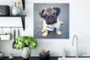 MuchoWow® Poster Welpenaugen 50x50 cm - Produktbild-Vorschau 4