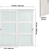 Posuvné dvere VEVOR 1829 mm x 2032 mm (zodpovedajúci rozmer Náhľad obrázku produktu 8