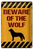 Blechschild Spruch 20x30 cm  Wolf Schild Produktbild-Vorschau 1