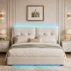 Letto idraulico INONEFT, 160 x 200 cm, letto imbottito con Anteprima dell’immagine prodotto 2