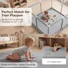 Comomy Baby Spielmatte 127x127cm Einfarbig Leder Produktbild-Vorschau 4