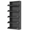 Alveon Schuhkipper Metall 5 Klappen schmal 51 x 15 x 170 cm Produktbild-Vorschau 2