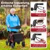 COSTWAY 2v1 skládací kolečkové křeslo a invalidní vozík se Náhled obrázku produktu 5