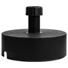 A black umbrella base stand on a white background. Produktbild-Vorschau
