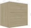 vidaXL Nachttische 2 Stk. Sonoma-Eiche 40x30x40 cm Produktbild-Vorschau 7