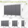 Angel Living Paravent 4 Teilig 324 x 180 cm Stoff Produktbild-Vorschau 2