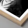Gerahmtes Poster - Rahmen in heller Eiche - Weiß Tiger Produktbild-Vorschau 2
