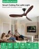 BlitzWill BW-CFL3B Smart Deckenventilator mit Licht, 106cm, Produktbild-Vorschau 2