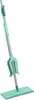 A floor mop with a teal cleaning pad and handle against a white background. Produktbild-Vorschau