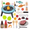 UMU® Wood Grill Set 45-teilig - BBQ spiel für Kinder ab 2, Produktbild-Vorschau 1