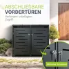Juskys Mülltonnenbox Arel 2er - Metall Gartenbox - Produktbild-Vorschau 7