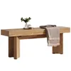 Banco d'ingresso in legno lungo 120 cm, panche da interno Anteprima dell’immagine prodotto 10