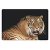 MuchoWow® Schreibtischunterlage Tiger - Gähnen - Schwarz Produktbild-Vorschau 1
