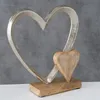 Dekoaufsteller Carolyn Herz Aluminium Hochzeit  22 cm Produktbild-Vorschau 3