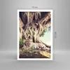Poster - Poster ohne Rahmen - Tiger Wild Baum - 70x100 cm - Produktbild-Vorschau 4
