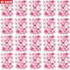 A grid of artificial flower panels in pink and white. Produktbild-Vorschau