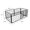 Parc pour chiots 6 grilles pliable avec porte Parc pour Voir les images du produit 4