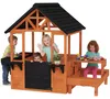 AIYAPLAY Spielhaus Outdoor Kinderspielhaus aus Holz mit Produktbild-Vorschau 1
