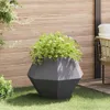 vidaXL Pflanzkübel Schwarz 75 x 75 x 60 cm Stahl Produktbild-Vorschau 2