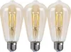 3 x LED Filament Edison ST64 Leuchtmittel 4W E27 Gold extra Produktbild-Vorschau 1