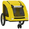 vidaXL Remorque pour vélo Jaune Tissu Oxford et fer Voir les images du produit 4