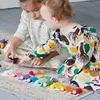 Montessori-Holzspielzeug  "Kleine Steckpuppen mit Hüte, Produktbild-Vorschau 2