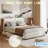UnboxG Letto imbottito matrimoniale 160x200 con letto USB e Anteprima dell’immagine prodotto 4