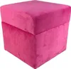 Velvet-Hocker MINKY 40x40 cm quadratisch mit Stauraum – Produktbild-Vorschau 1