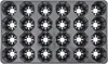 SIENA GARDEN Plaque à pots 310x530 mm avec 24 pots Ø 7,4 cm Voir les images du produit 1