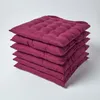 HOMESCAPES set di 6 cuscini per sedia 40x40 cm rosso vino - Anteprima dell’immagine prodotto 1