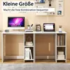 Kleiner Schreibtisch mit 2 Fächern Computertisch Bürotisch Produktbild-Vorschau 3