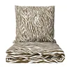 4 teilige Winter Bettwäsche Fleece 135x200 80x80 braun weiß Produktbild-Vorschau 1