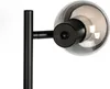 Lampa podłogowa art deco czarna 3-światłowa z przydymionym Podgląd zdjęcia produktu 4