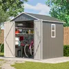 Metall Geräteschuppen Gerätehaus mit Fundament mit Fenster Produktbild-Vorschau 2