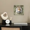 MuchoWow® Poster Tiger - Aquarell - Grün 30x30 cm - Produktbild-Vorschau 3