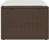 "im Angebot" Gartenhocker mit Kissen Braun 55x55x37 cm Poly Produktbild-Vorschau 4