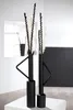 Gilde Vase, schmal, "Cleo", Metall, schwarz, L. 5 cm, B. 11 Produktbild-Vorschau 2